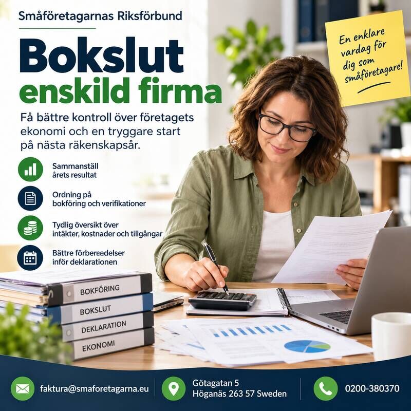 Stockholm, Business, Bokslut Enskild Firma &ndash; Praktisk Information För Småföretagare