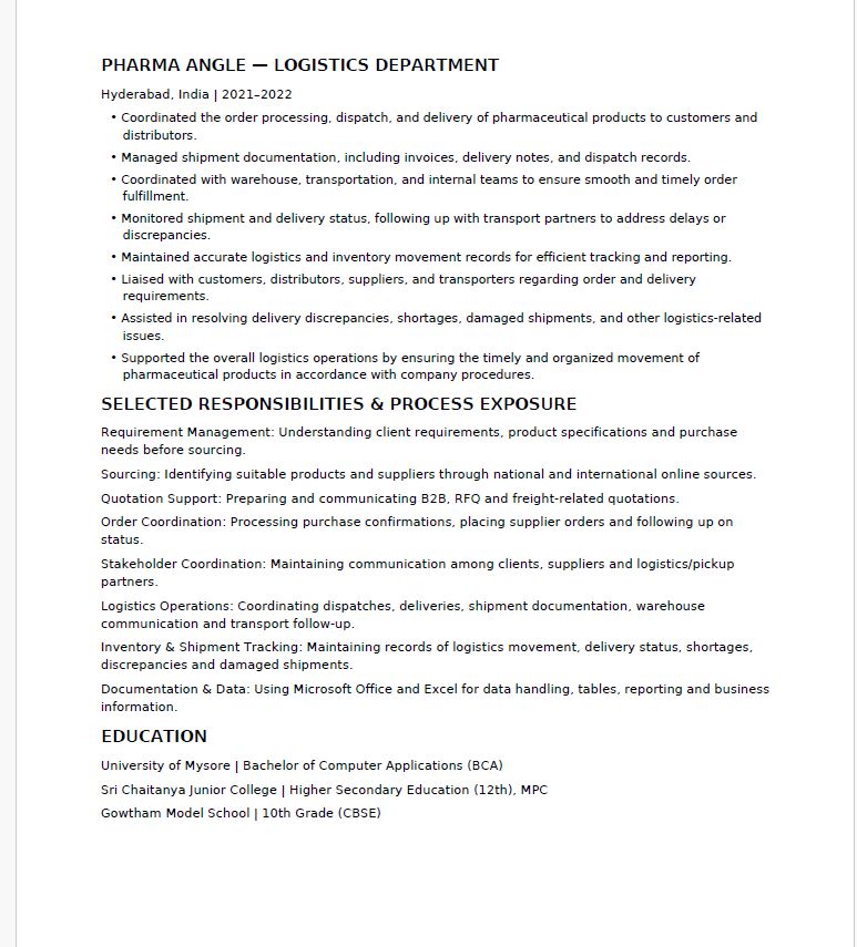 Khobar, Job Seekers, Looking For A Job-Logistics / Warehouse