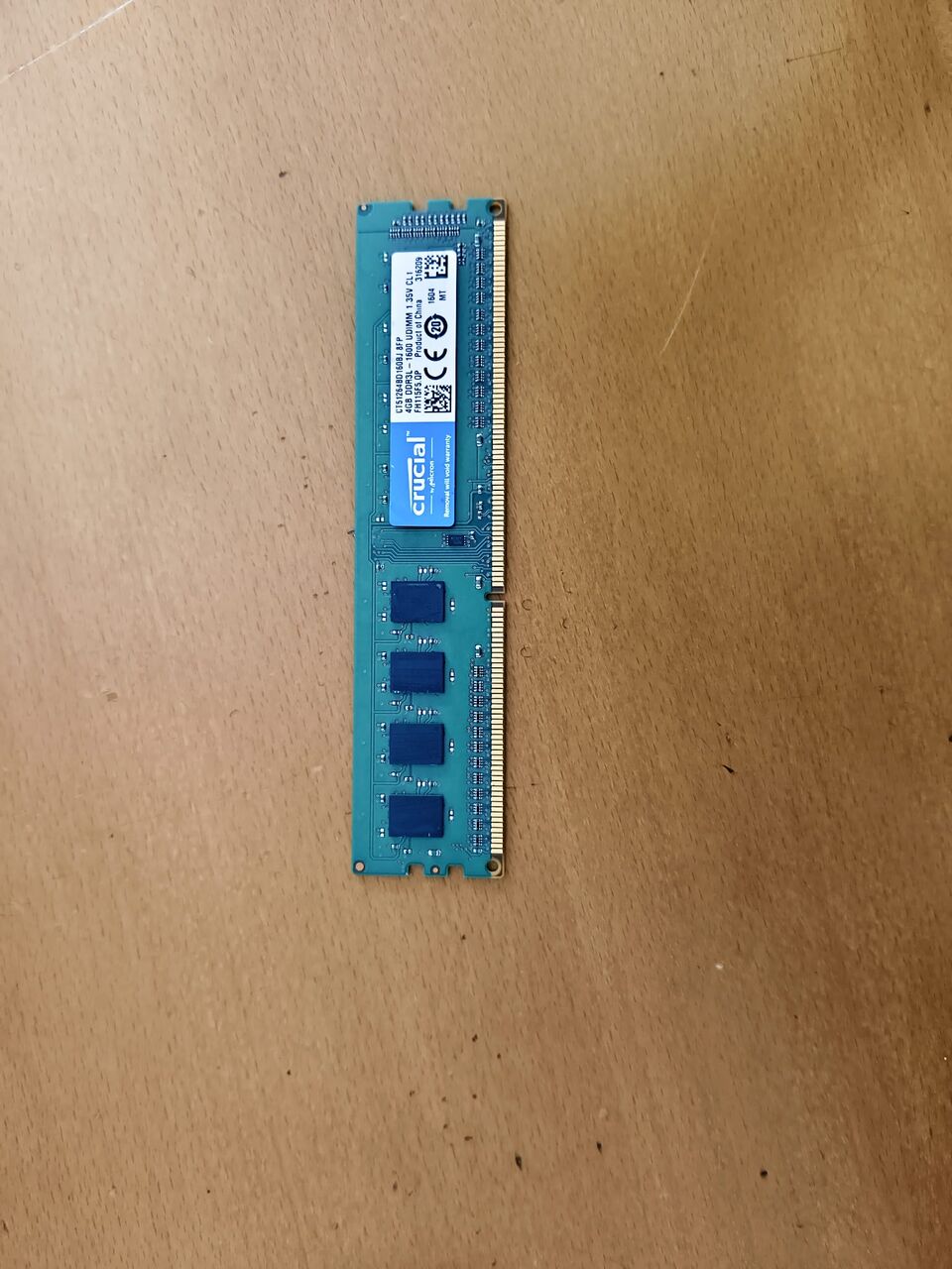Manama, Computers, BHD 14,  Crucial (by Micron)CT51264BD160BJ.8FP 4GB DDR3L- 1600 UDIMM 1.35V CL1 (PC)Desktop Memory