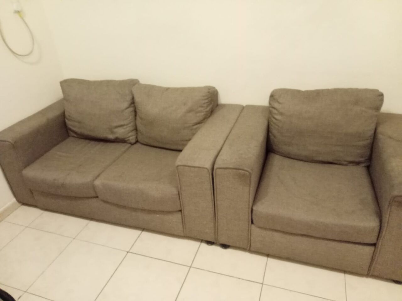 Khobar, Furniture, SAR 350,  Sofa For Sale 2 And 1 Seater