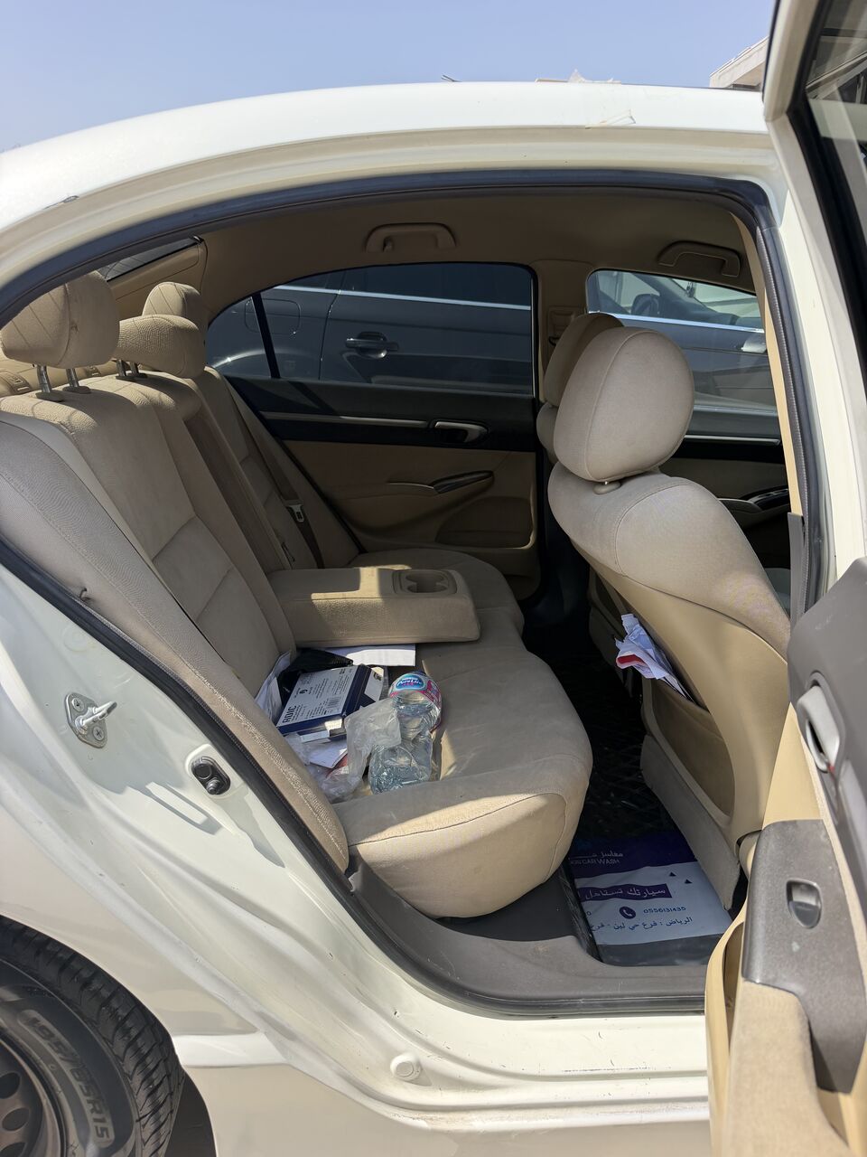 Hittin, Vehicles, Cars & Trucks , SAR 18500,  Honda Civic,  2008,  Automatic,  258600 KM,    White  Good Condition