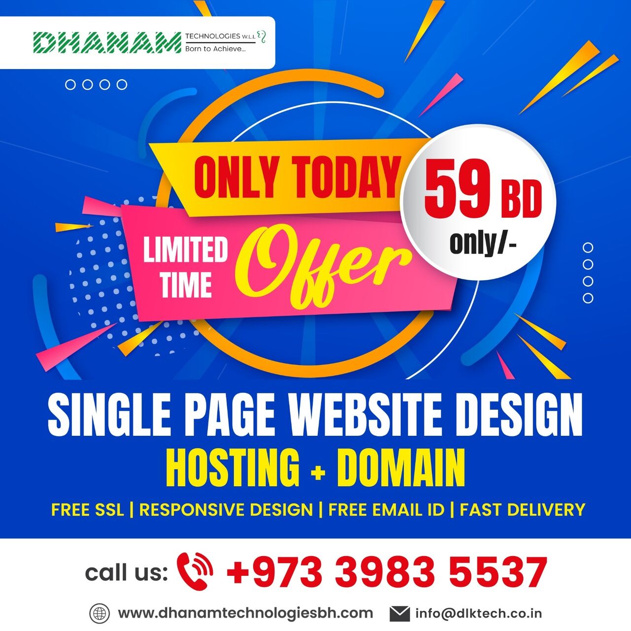 Manama, Web Design & Development, Get Your Business Website Starting At Just BD 59!