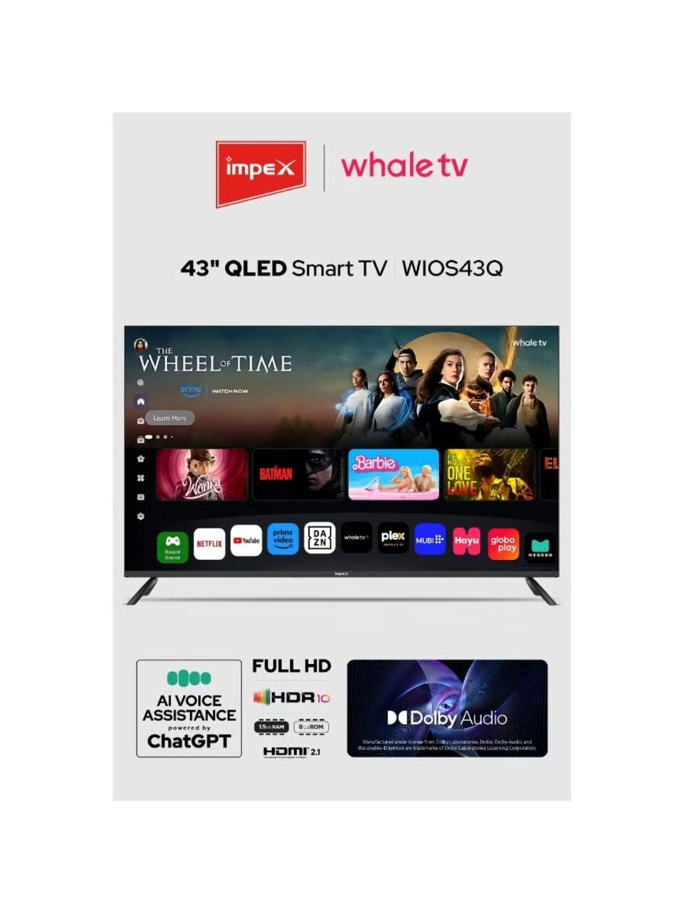 Jubail, Home Audio, SAR 550,  Sar 550 Impex Smart LED TV 43 Inch