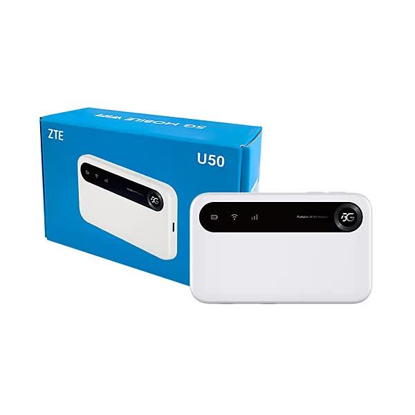 Diplomatic Quarter, Mobile Phones, SAR 450,  Brand New - Never Used ZTE U50 5G Portable Router, Wi-Fi 6, Up To 1.80 Gbps, White