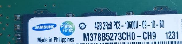 Manama, Computers, BHD 8,  (Samsung)M378B5273CH0-CH9  4GB 2Rx8 PC3-10600U-09-10-BO PC(desktop Memory)