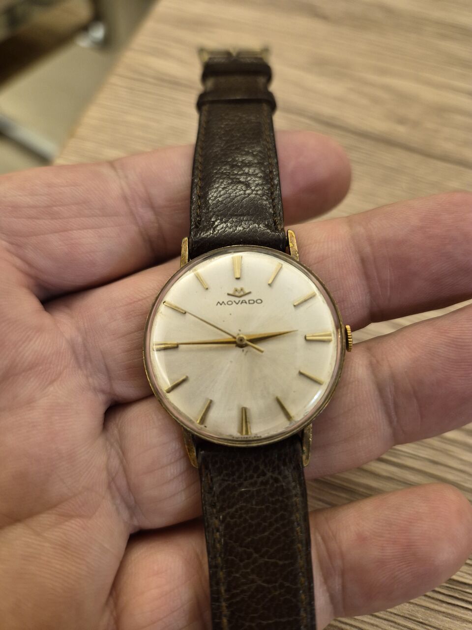 Riyadh, Watches, SAR 1450,  Movado Automatic Watch (Vintage Of 80 Years Old) For Men Original Ladies Original Swiss Ma