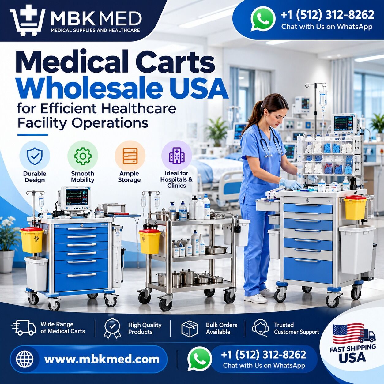 London, Business, Medical Carts Wholesale USA For Efficient Healthcare Facility Operations