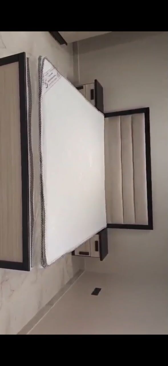 Riyadh, Furniture, SAR 1850,  Urgent Moving Sale &ndash; Queen Bed, Wardrobe, Mirror & 86L Refrigerator | Riyadh