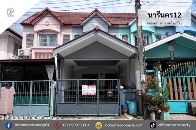 Bangkok, Real Estate For Sale, THB 1490000,  2 BR,  17 Sq. Feet,  Naree Nakorn 12 Village For Sale On Bang Kruai Sai Noi Road (DD002525)