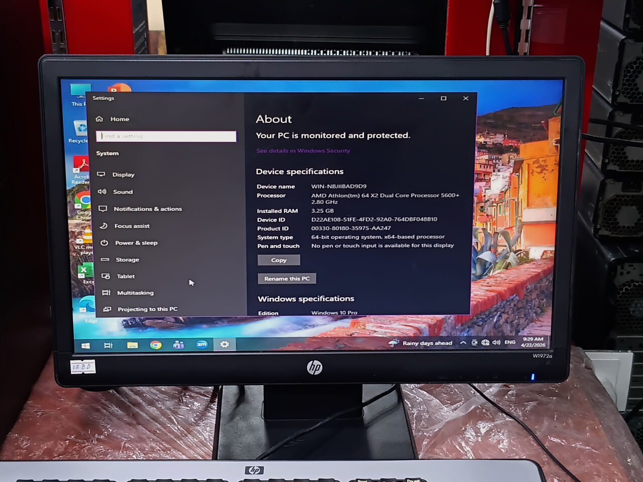Manama, Computers, BHD 22,  HP Computer AMD Dual-Core 2.80GHz 3GB/500GB 19&rsquo;&rsquo; Monitor With WIFI 22BD
