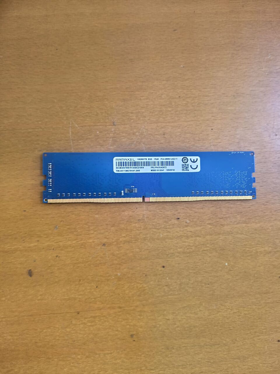 Manama, Computers, BHD 12,  Ramaxel 01AG872 8GB 1Rx8 PC4-2666V-UA2-11 PC(desktop Memory)