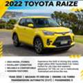 SAR 1800,  I Am Offering My Toyota Raize For Rent Monthly Base