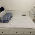 SAR 1000,  Ikea Convertible Bed-Single Or Double With 3 Storage Drawers