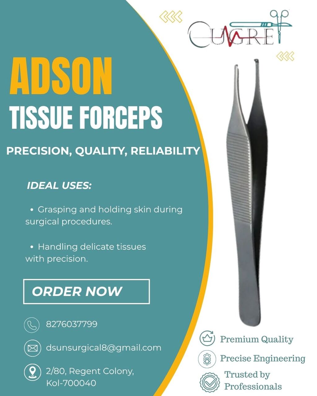 Kolkata, Health & Beauty Items, INR 1,  Imported Premium Surgical Instruments, High Quality Surgical Instruments Manufacturer In K