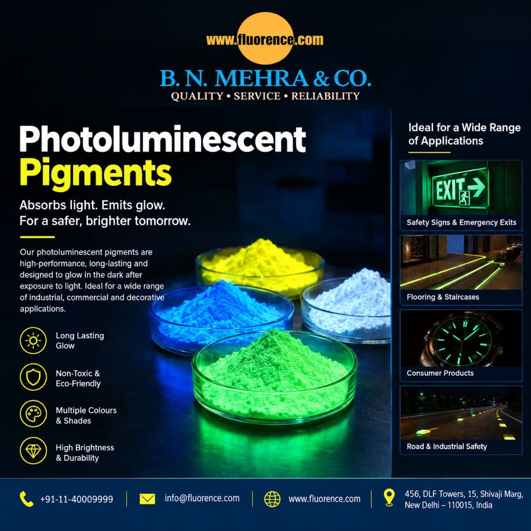 New Delhi, Materials, Get Top Photoluminescent Pigments Supplier In India - Fluorence