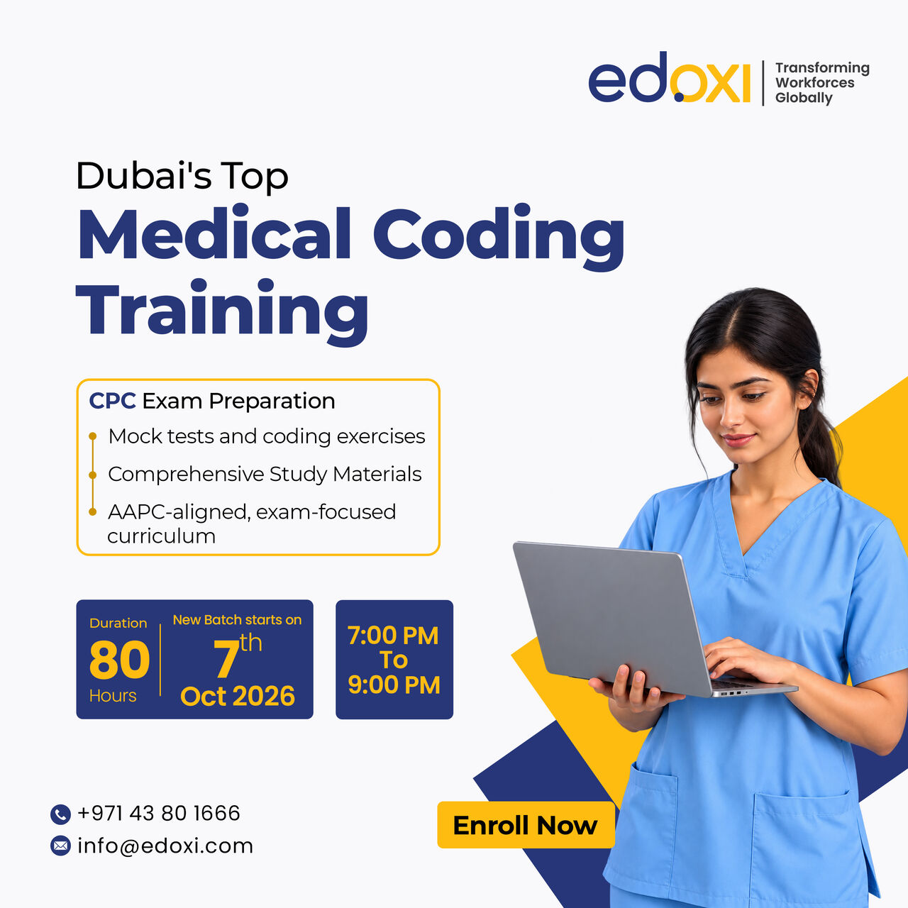 Dubai, Education, Medical Coding Training In Dubai Starting 7 October 2026