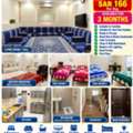 SAR 166/month,  4 BR,  Furnish Family Flat For Rent
