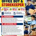 URGENT REQUIREMENT FOR OFFICE BOY & STOREKEEPER