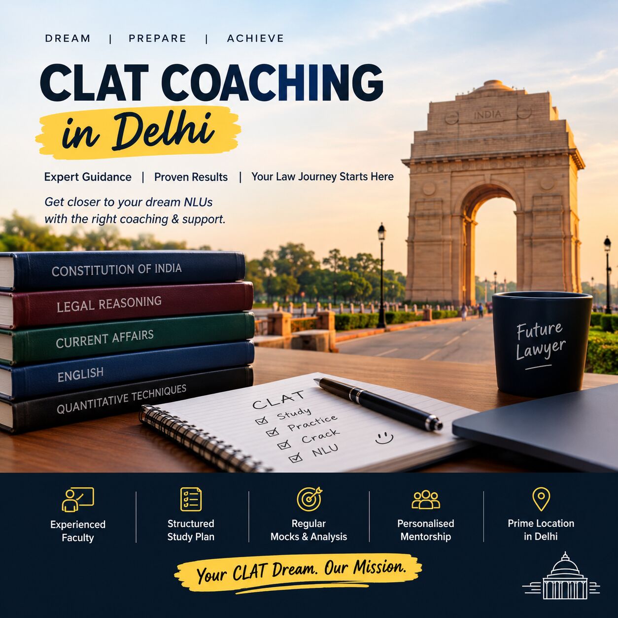 New Delhi, Lessons Offered, Clat Previous Year Paper Practice