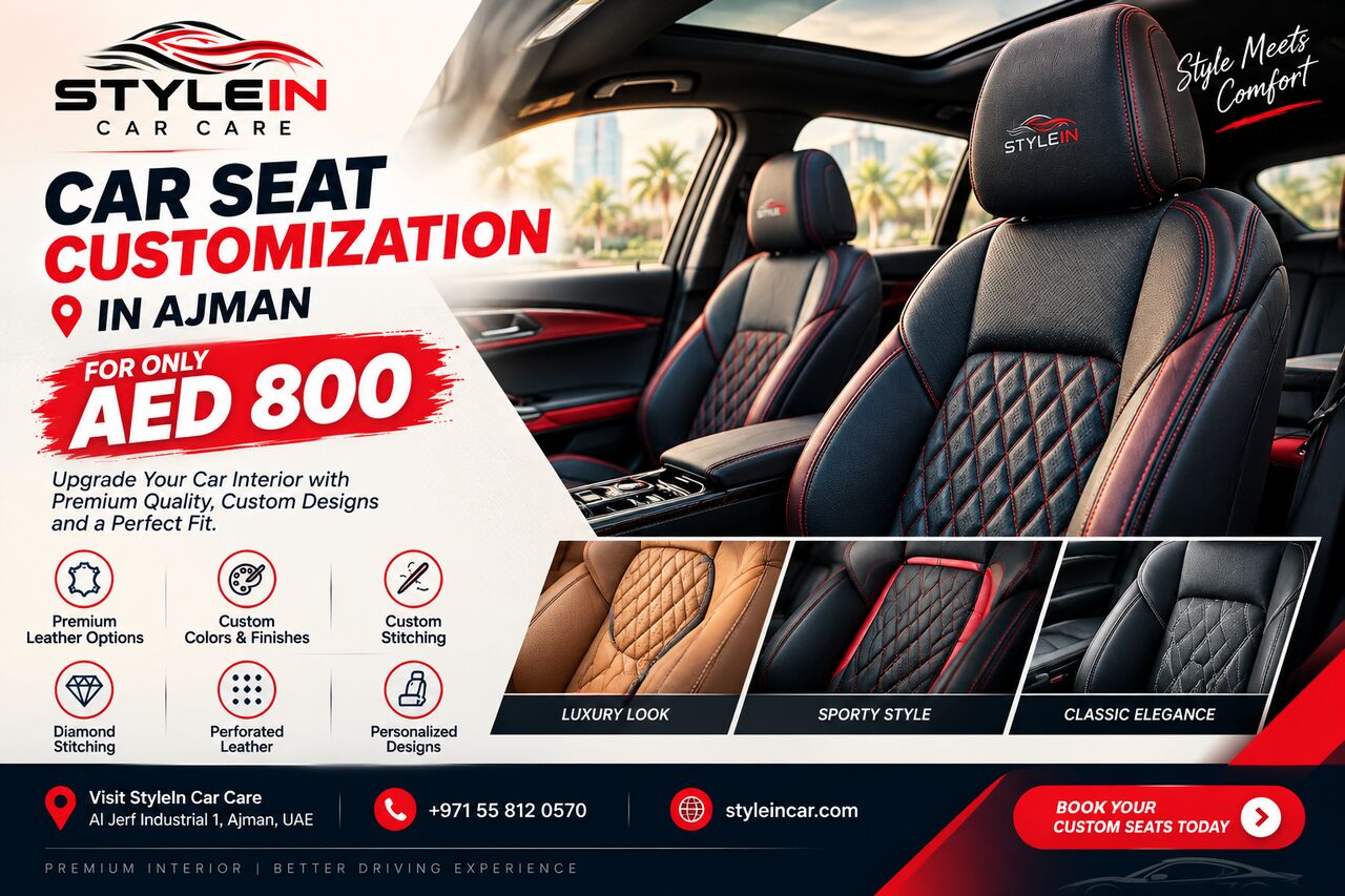 Ajman, Automotive, Car Seat Change Just AED 800 In Ajman &ndash; Premium Car Interior Upgrade