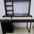 SAR 150,  IKEA MICKE Desk With High Storage Add-on Unit &ndash; Black-Brown