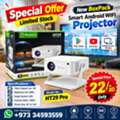 BHD 22,  Brand New Smart Android 4K Projector YouTube & Mobile Screen Sharing (Ready Plug & Play)