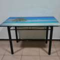 SAR 100,  Glass Top Dining Table For Sale
