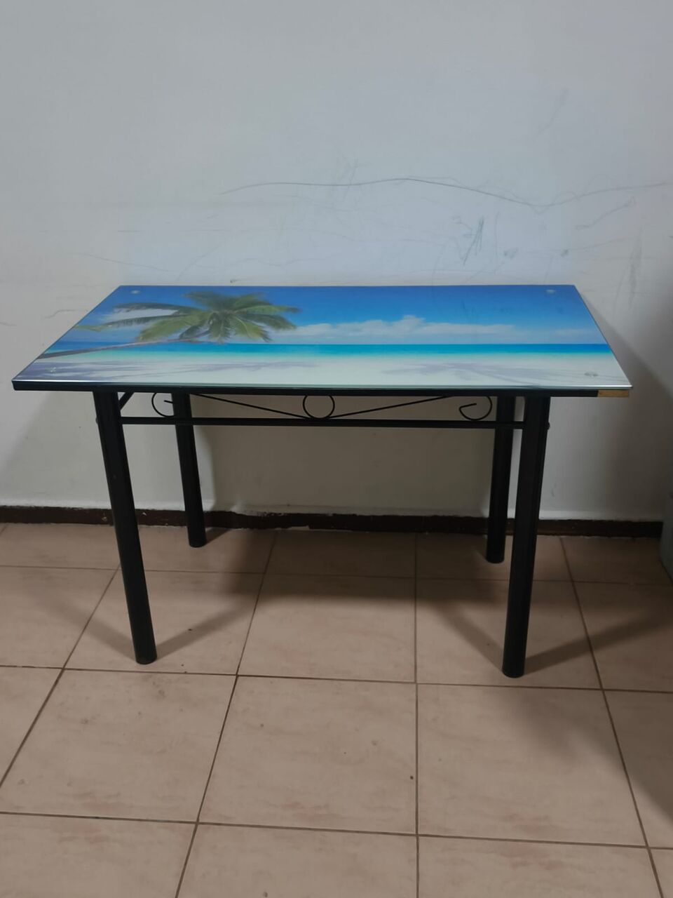 Khobar, Furniture, SAR 100,  Glass Top Dining Table For Sale