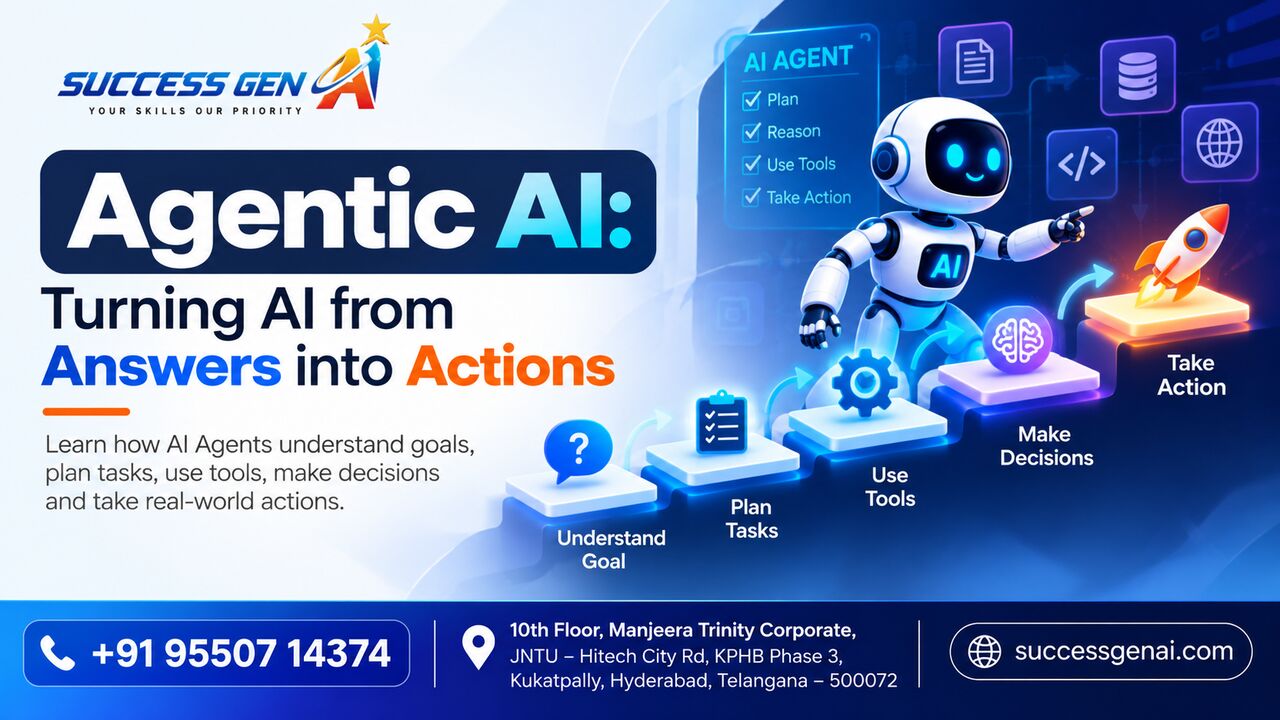 Hyderabad, Household Items, INR 25000,  Agentic AI: Turning AI From Answers Into Actions | Success Gen AI