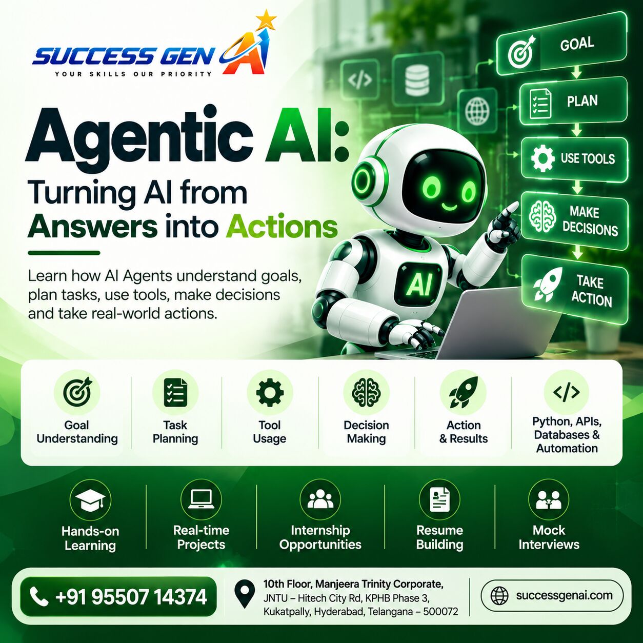 Hyderabad, Household Items, INR 25000,  Agentic AI: Turning AI From Answers Into Actions | Success Gen AI