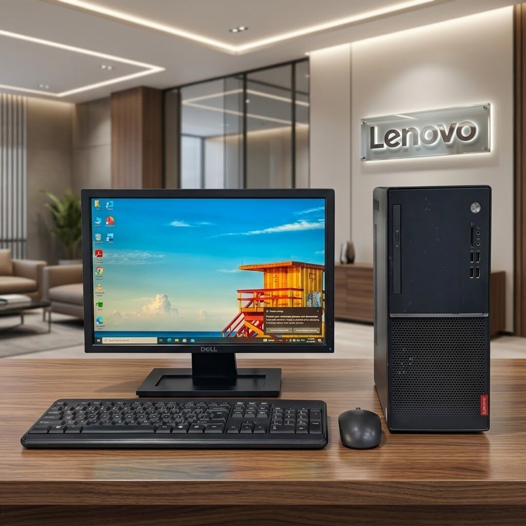 Manama, Tablet Computers, BHD 68,  Lenovo Core I5 7th Gen 3.0Ghz 8GB RAM 256GB SSD 19" Monitor Computer Set Ready To Use