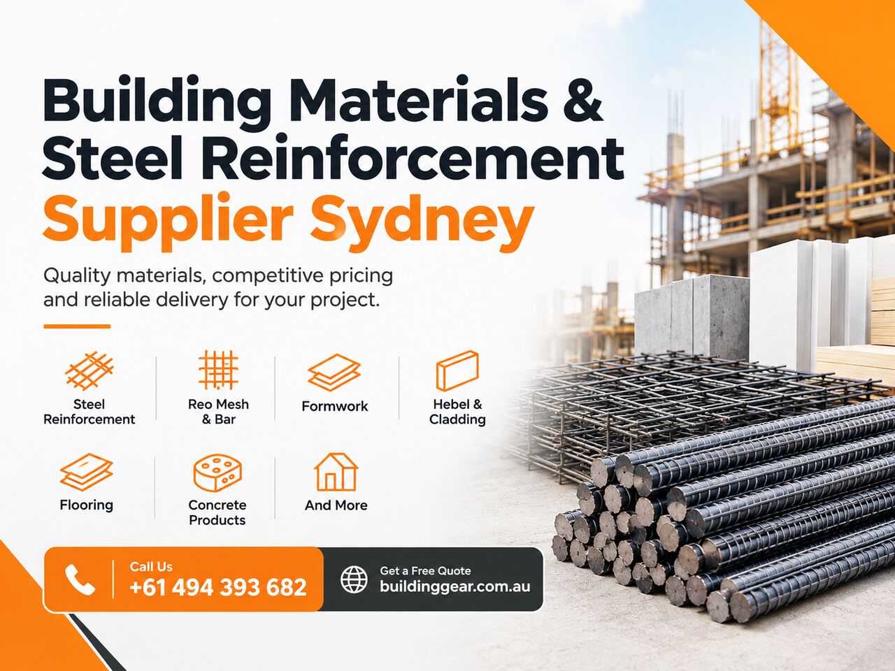 Sydney, Delivery, Building Materials & Steel Reinforcement Supplier Sydney