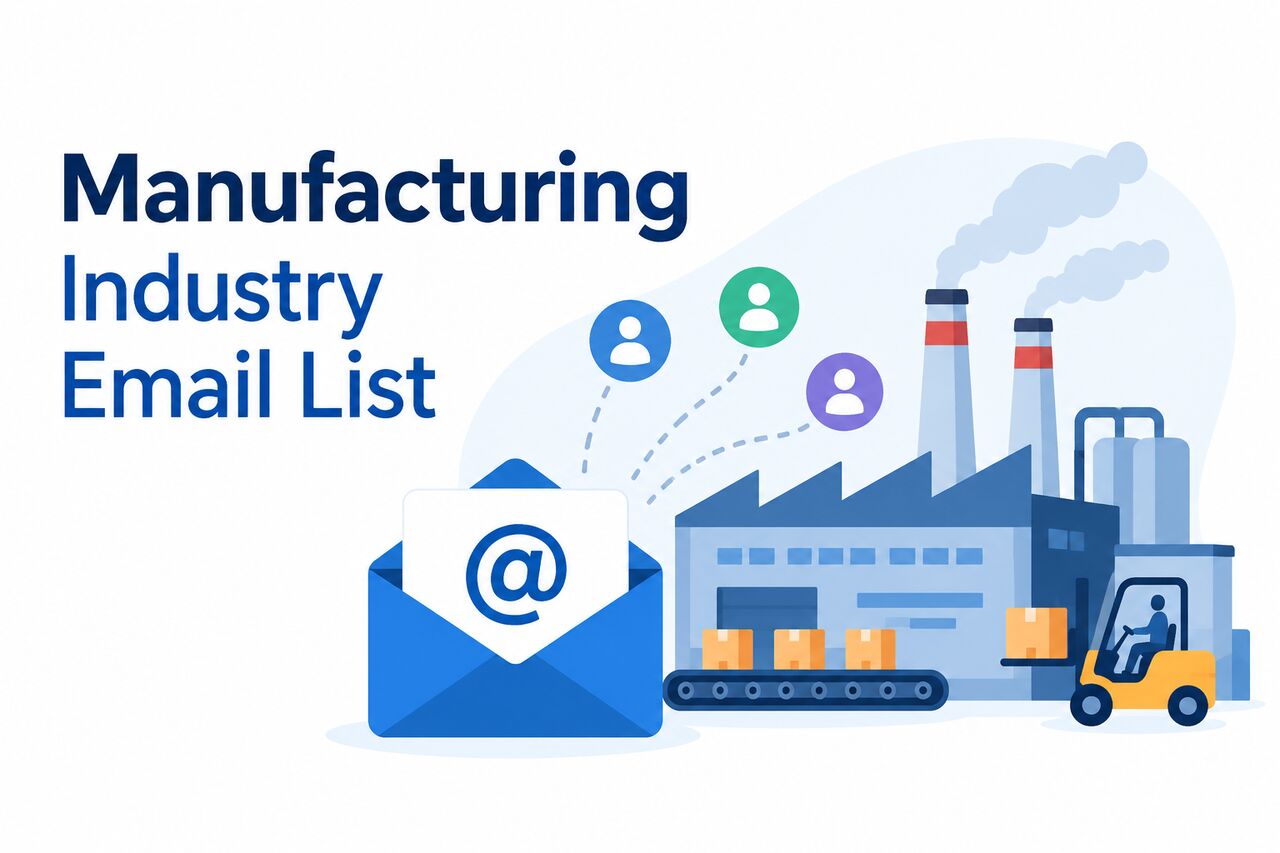 Washington DC, Business, Manufacturing Industry Email List | 137K+ Verified Database