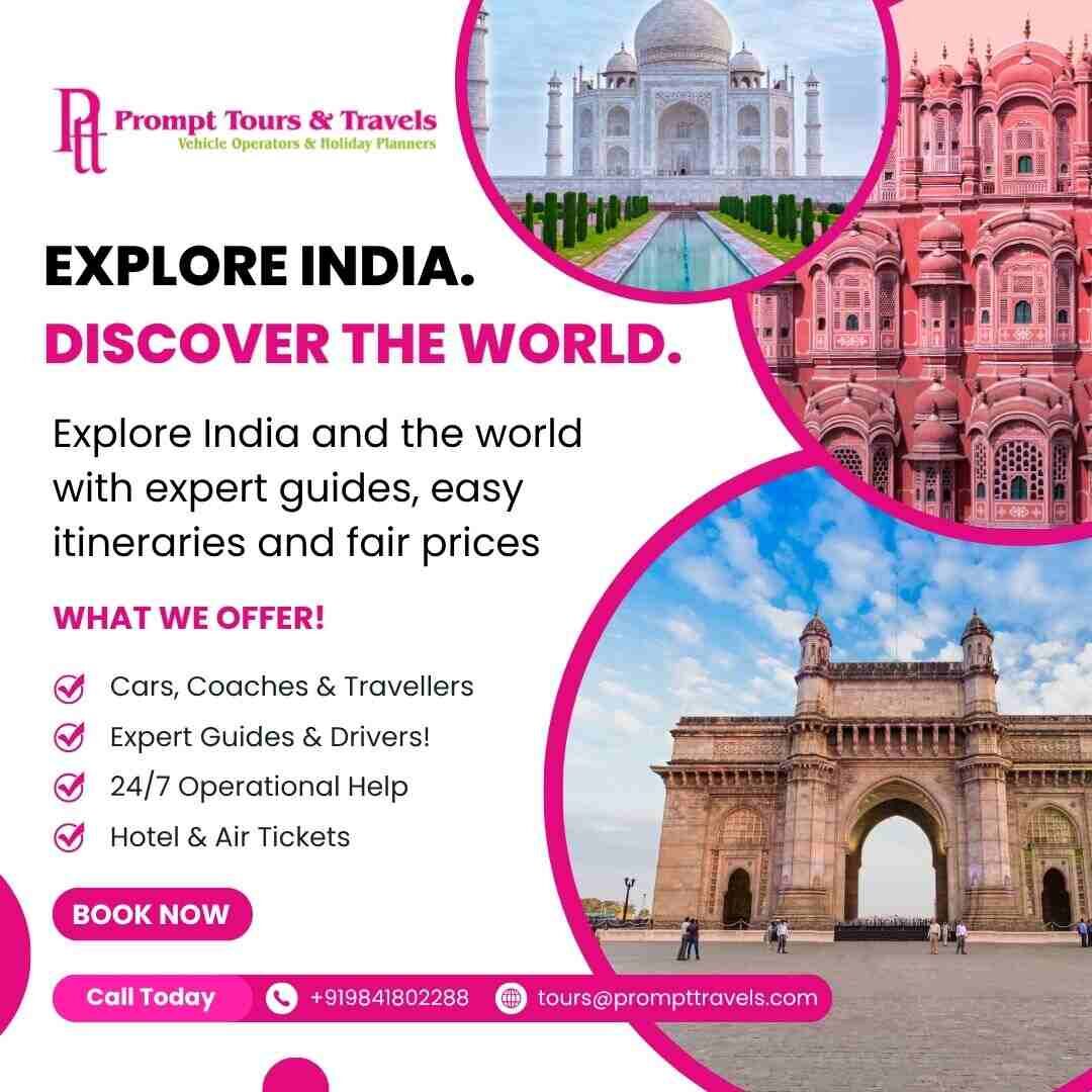 Chennai, Travel, Travel Agents In Chennai For India & International Tours | Prompt Tours & Travels