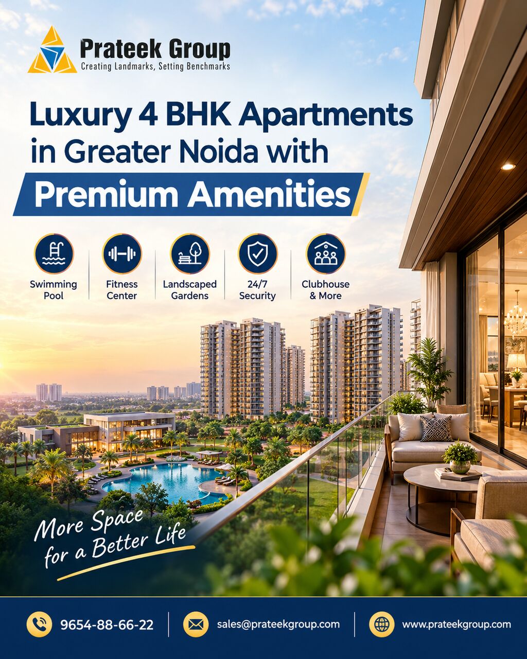 Greater Noida, Real Estate, Luxury 4 BHK Apartments In Greater Noida With Premium Amenities