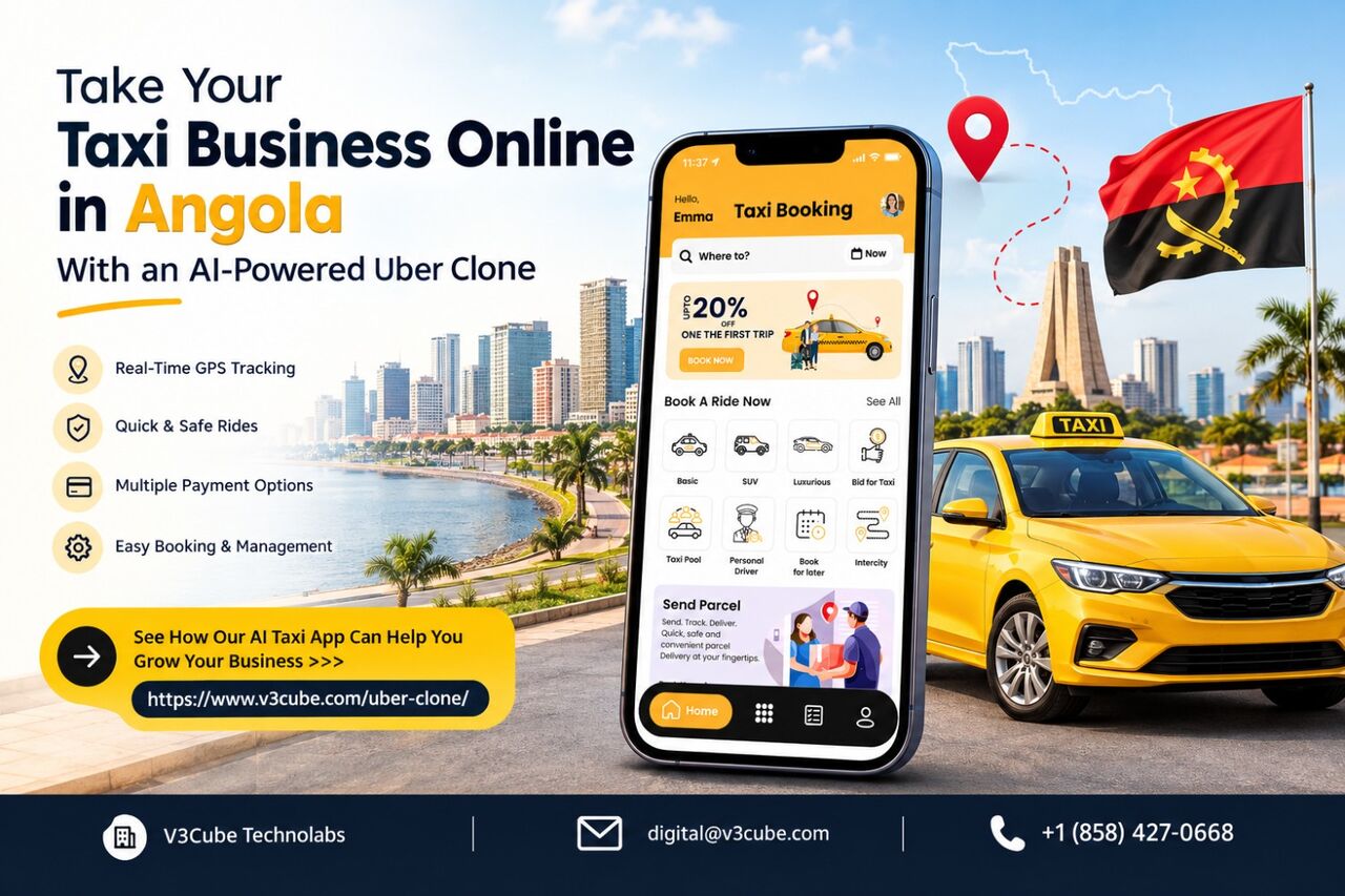 Cape Town, Software Development, Take Your Taxi Business Online In Angola With An AI-Powered Uber Clone