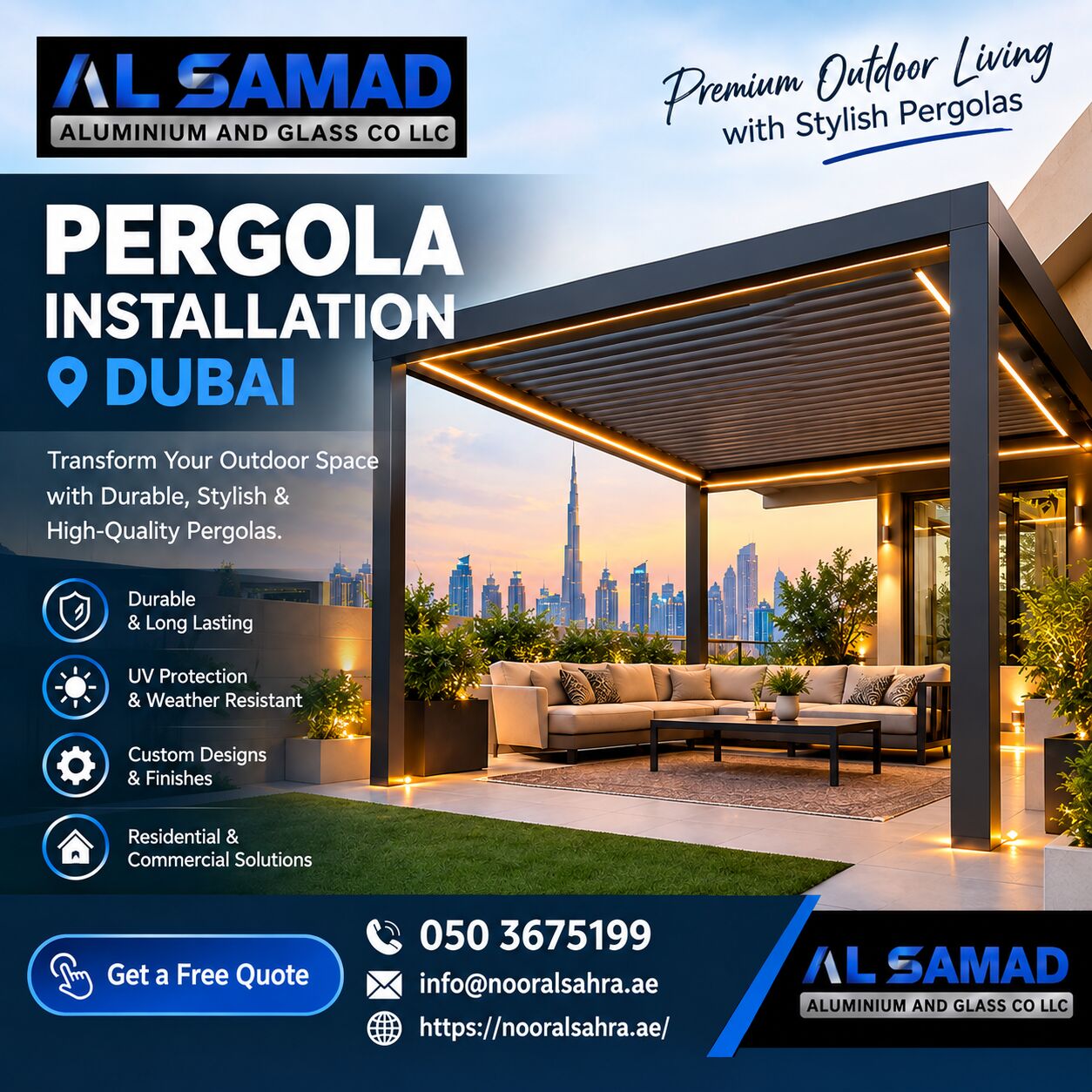 Dubai, Business, Pergola Installation Dubai | Premium Outdoor Pergola Solutions