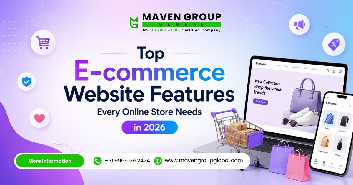 Hyderabad, Web Design & Development, Top E-commerce Website Features Every Online Store Needs In 2026