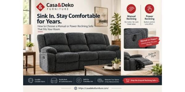 New York, Appliances, USD 700,  Reclining Sofa Buying Guide: Manual Vs Power & Fit