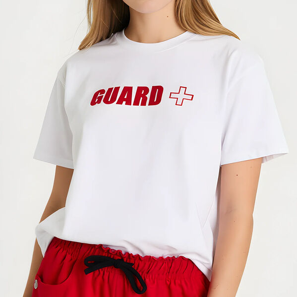 New York, Clothing & Accessories, USD 12,  Guard Short Sleeve Tee | Lifeguard Cotton Shirt