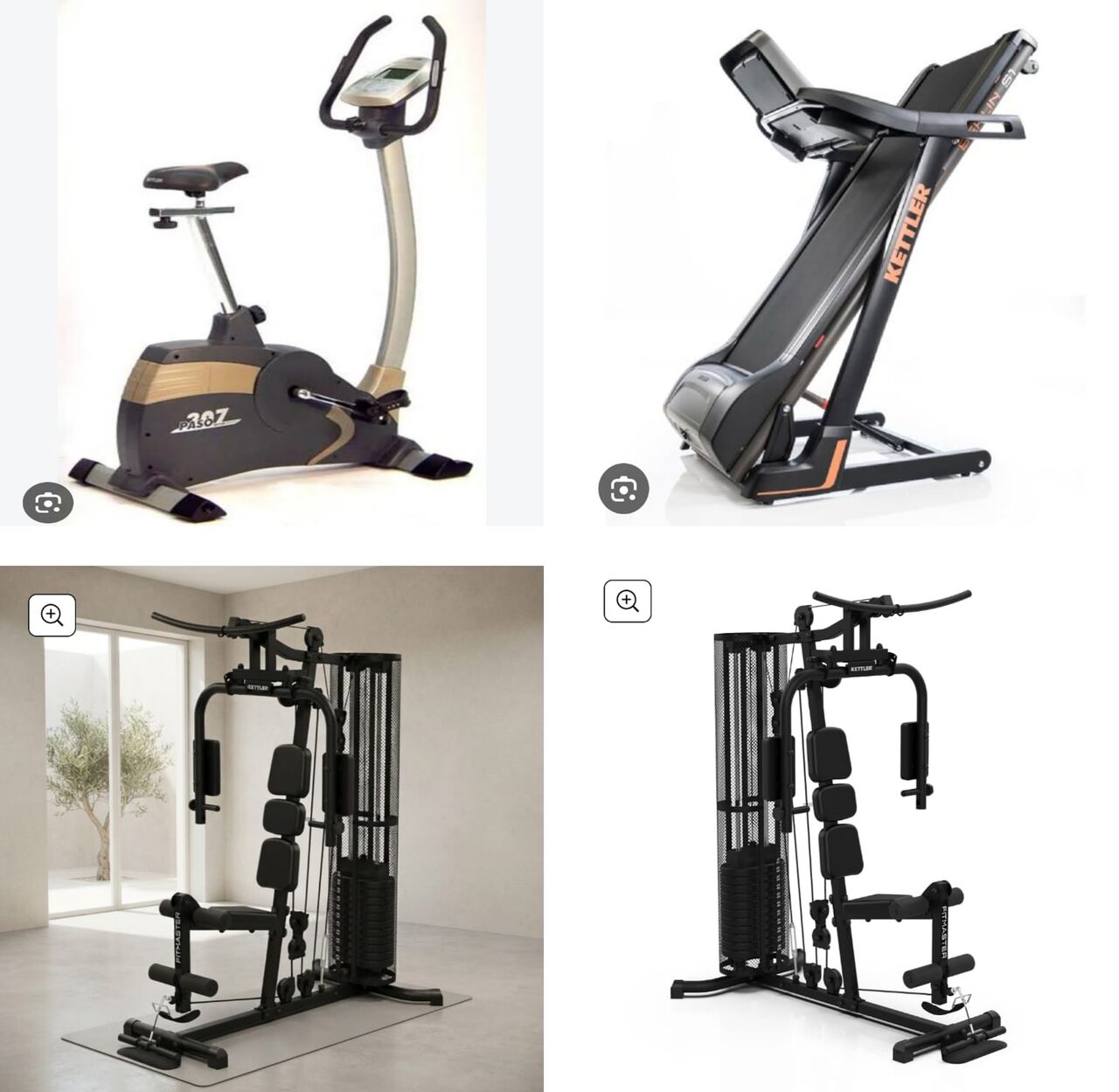 Jubail, Household Items, SAR 2700,  Gym Equipment - Kettler - Bicycle, Treadmill & Multi Gym Machine