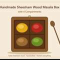 Handmade Sheesham Wood Masala Box With 4 Compartments – Khati House