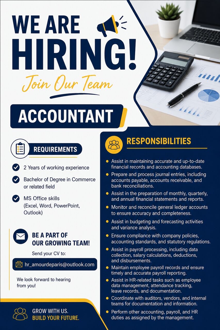 Manama, Jobs, Join Our Team As An Accountant