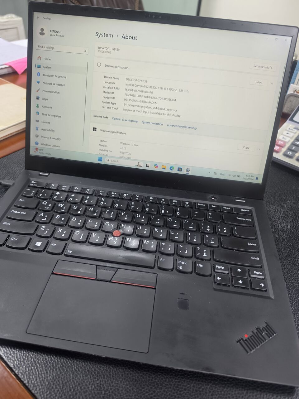 Riyadh, Computers, SAR 1250,  Lenovo ThinkPad I7 Carbon X1