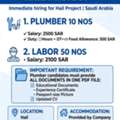URGENT REQUIREMENT Plumber.labor