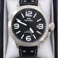 SAR 399,  TW Steel Canteen 45mm Watch (CS1) - Black Dial & Black Vintage Leather Strap