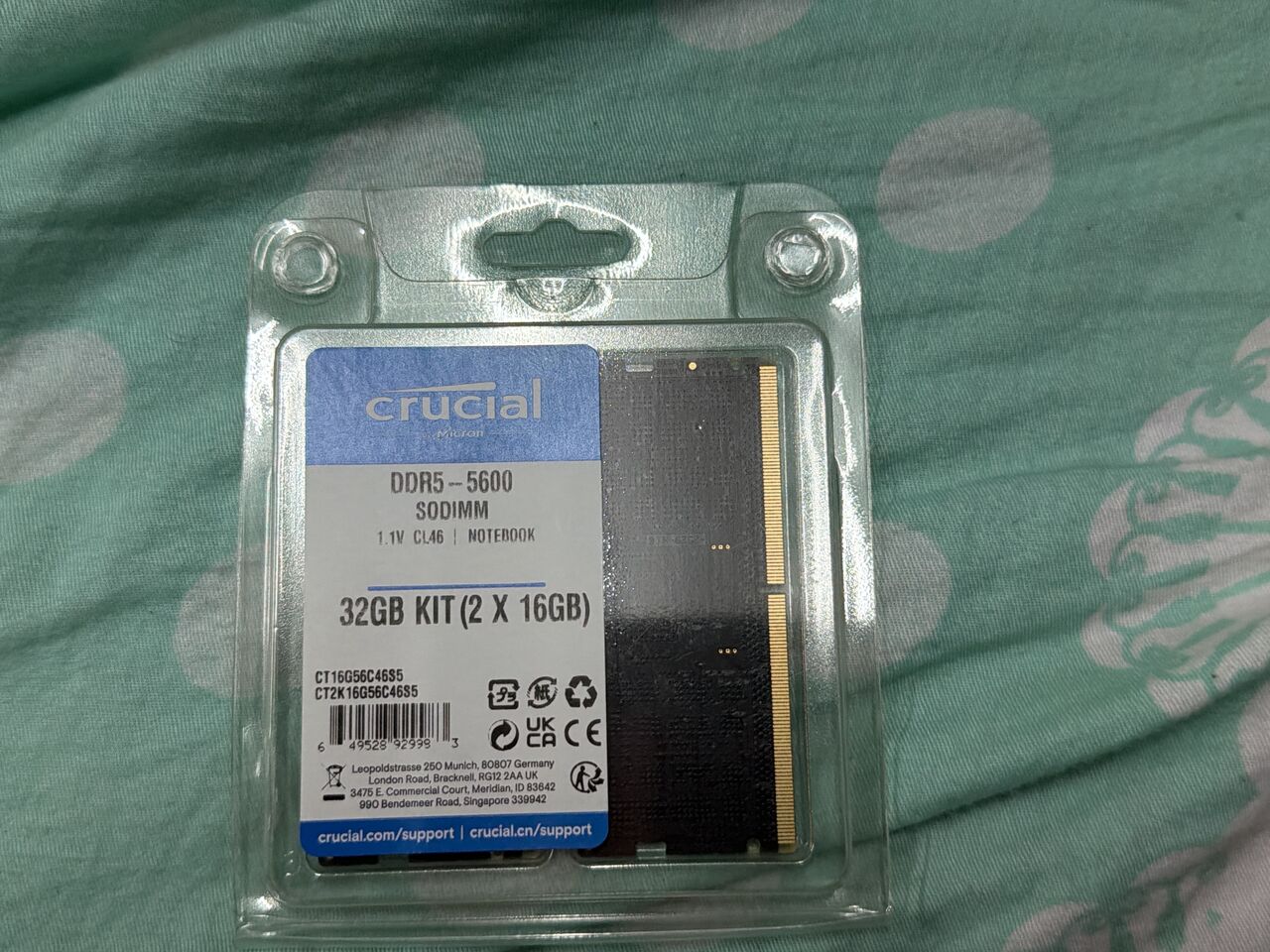 Jeddah, Computers, SAR 1800,  DDR5 Notebook / Laptop RAM 32GB