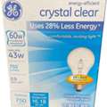 GE Crystal Clear 60W Halogen A19 Bulbs &ndash; Case Of 24