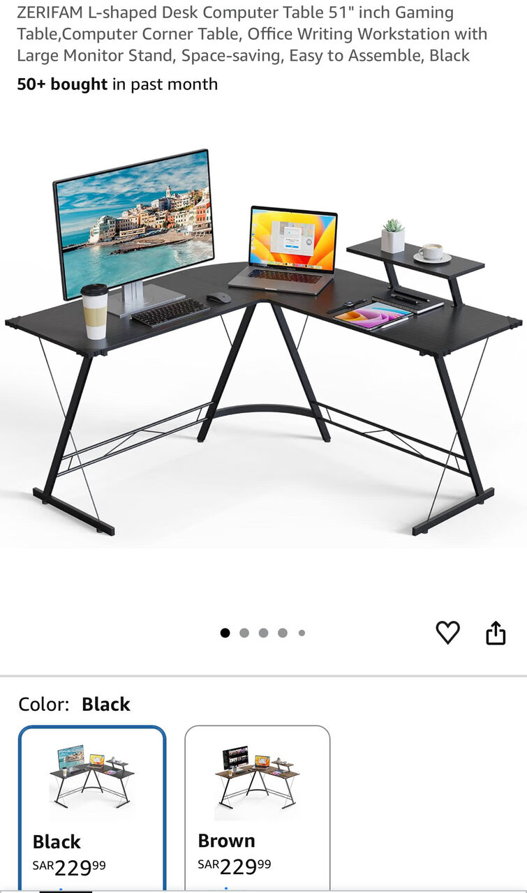 Riyadh, Appliances, SAR 70,  L-Shape Computer Table