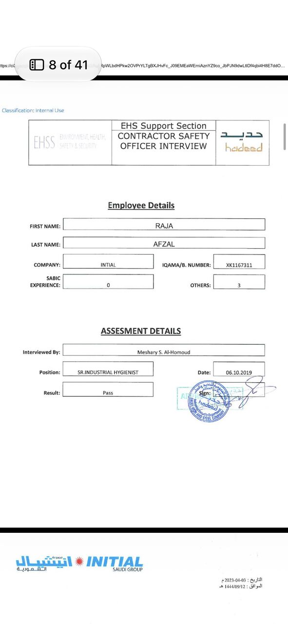 Riyadh, Job Seekers, Looking For Job - QHSE Manager/ HSE Manager/ Safety Manager/ Project Manager